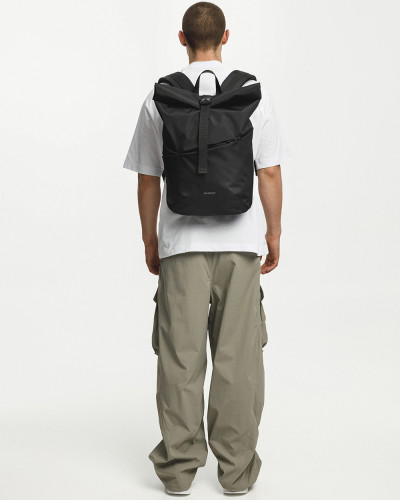 "BASIC ROLLTOP" POLYESTER, BLACK