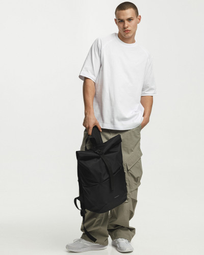 "BASIC ROLLTOP" POLYESTER, BLACK