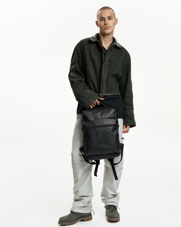 CASPER 02 ECO-LEATHER, BLACK