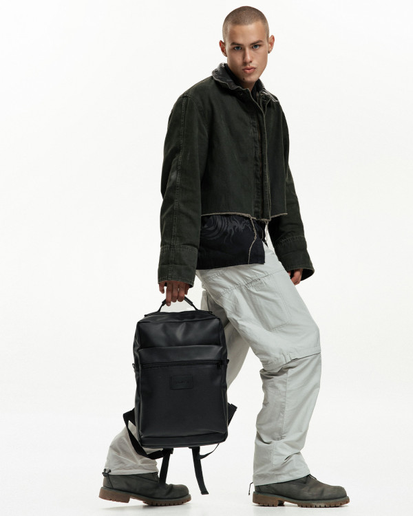 CASPER 02 ECO-LEATHER, BLACK