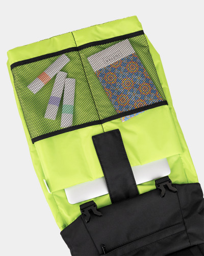 "SHUTTLE ROLL 01" POLYESTER, BLACK