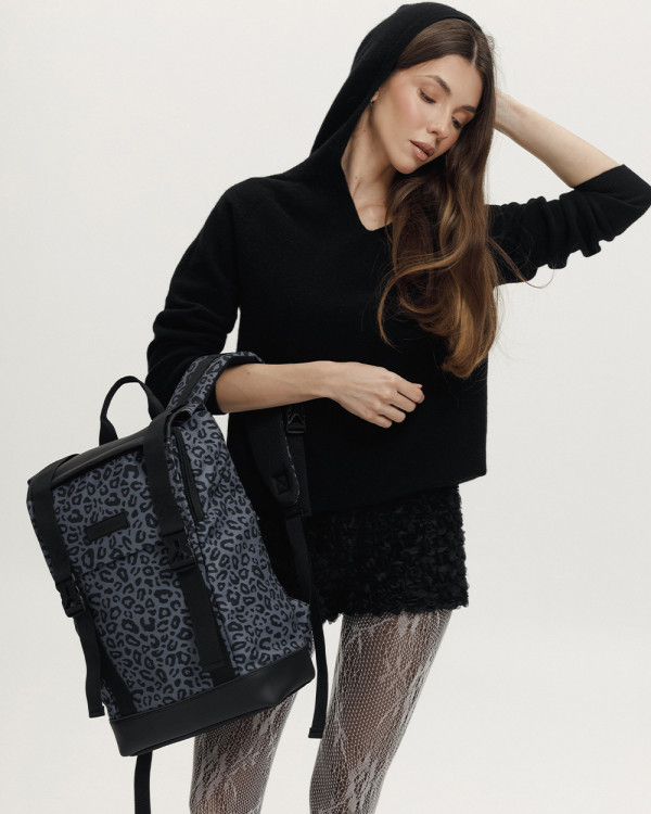 LOWCOSTER PACK PRINT LEOPARD GRAY