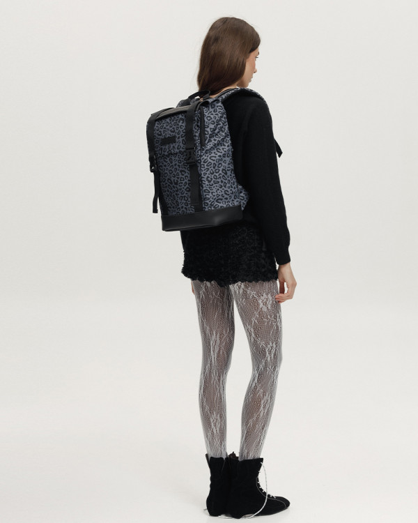 LOWCOSTER PACK PRINT LEOPARD GRAY