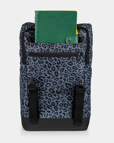 "LOWCOSTER PACK" PRINT LEOPARD GRAU