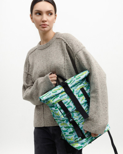 "LOWCOSTER ROLL MINI" (15 L) PRINT ALLIGATORS