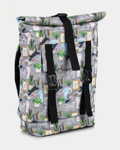 "LOWCOSTER ROLL MINI" (15 L) PRINT CATS