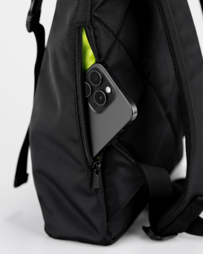 "SHUTTLE ROLL MINI 01" POLYESTER, BLACK