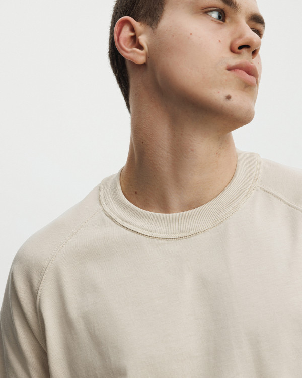 T-SHIRT HEAVY WEIGHT BEIGE