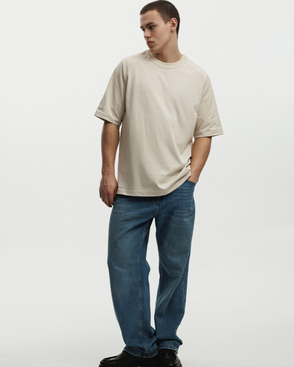 T-SHIRT HEAVY WEIGHT BEIGE