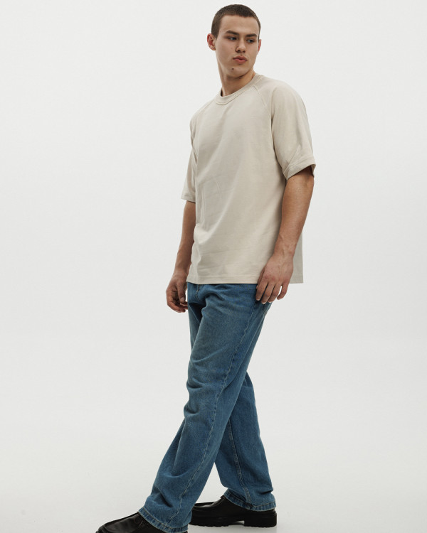 T-SHIRT HEAVY WEIGHT BEIGE