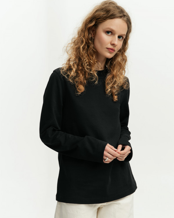 LONGSLEEVE HEAVY WEIGHT, BLACK