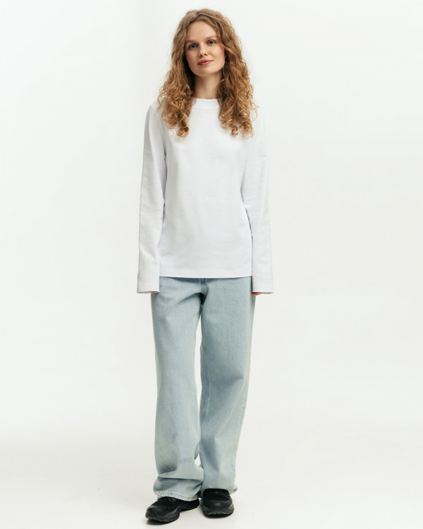LONGSLEEVE HEAVY WEIGHT, WHITE