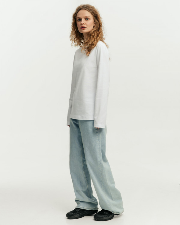 LONGSLEEVE HEAVY WEIGHT, WHITE