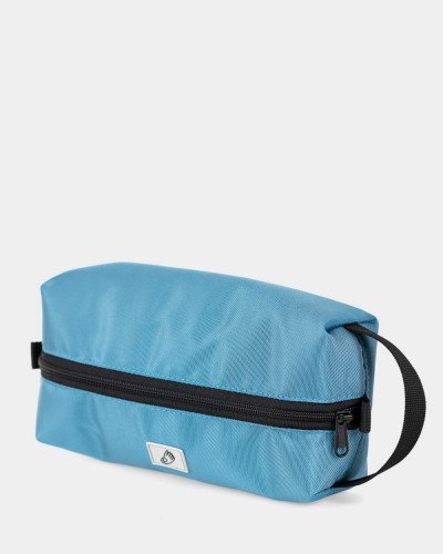 COSMETIC BAG "TRAVEL KIT", POLYESTER, BLUE