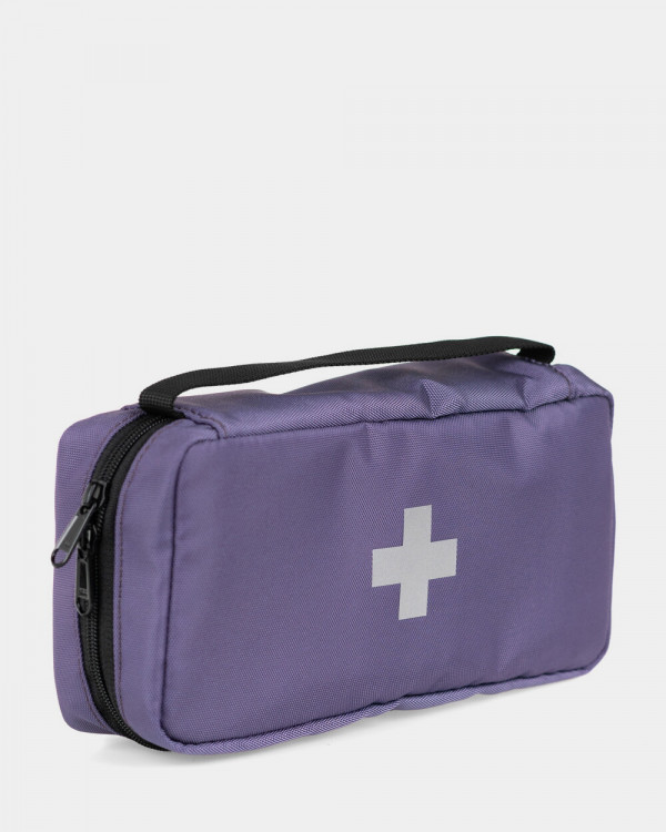FIRST AID KIT TRAVEL KIT, POLYESTER, PURPLE