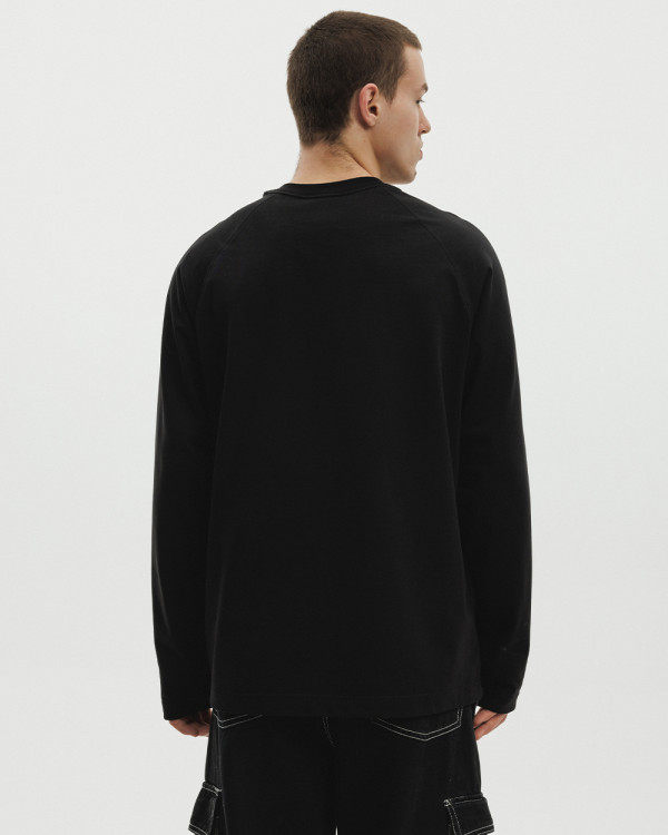 RAGLAN HEAVY WEIGHT BLACK