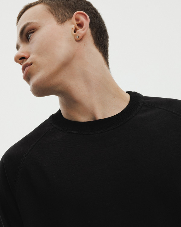 RAGLAN HEAVY WEIGHT BLACK