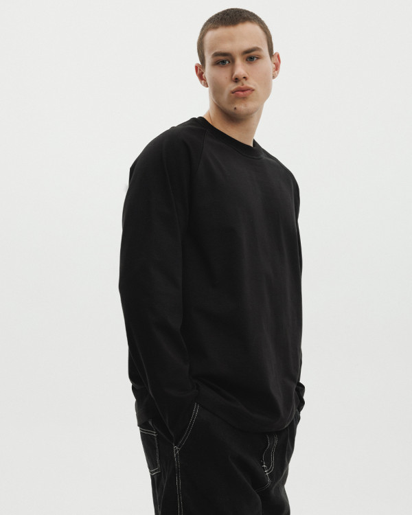 RAGLAN HEAVY WEIGHT BLACK