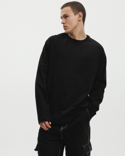 RAGLAN "HEAVY WEIGHT" BLACK