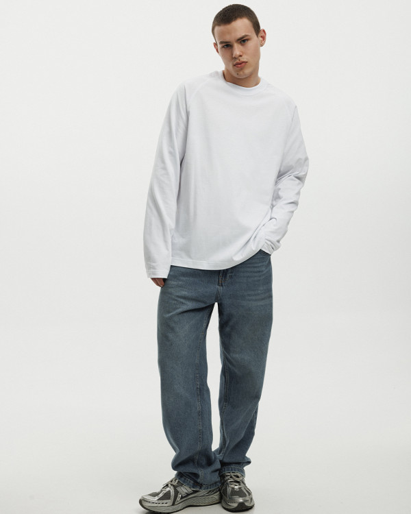 RAGLAN HEAVY WEIGHT WHITE