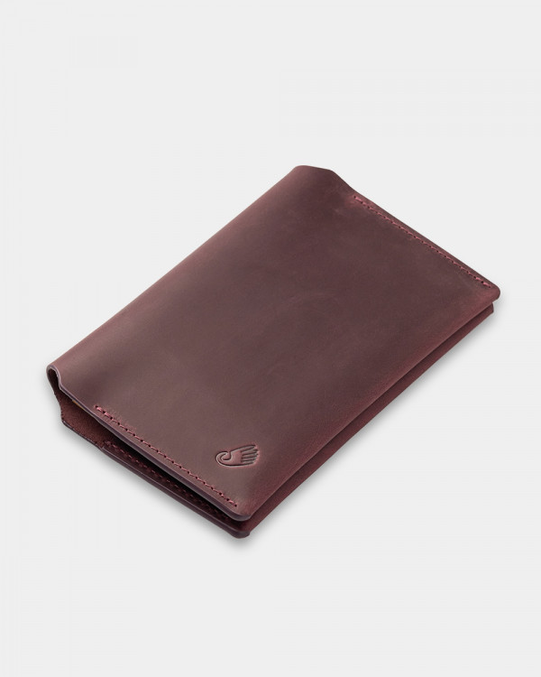 PASSPORT COVER SMART LEATHER, PURPLE