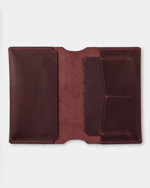 PASSPORT COVER SMART LEATHER, PURPLE