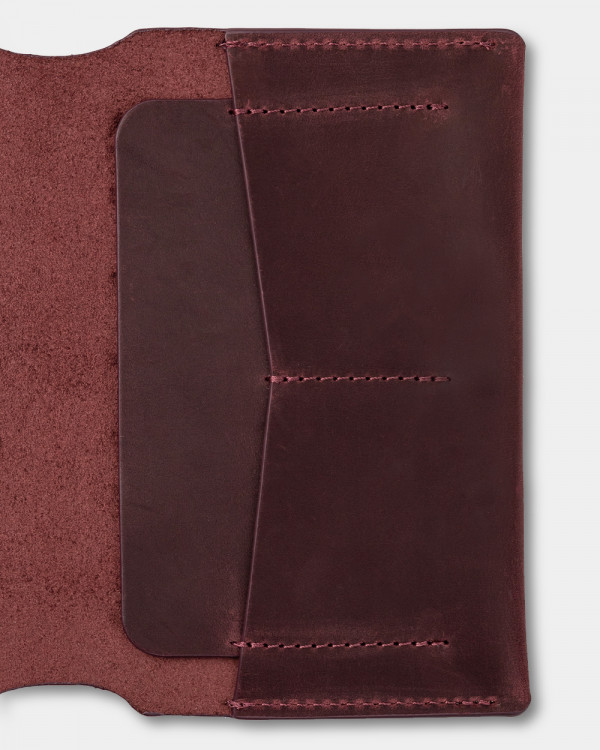 PASSPORT COVER SMART LEATHER, PURPLE