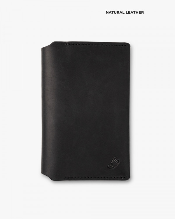 PASSPORT COVER SMART LEATHER, BLACK