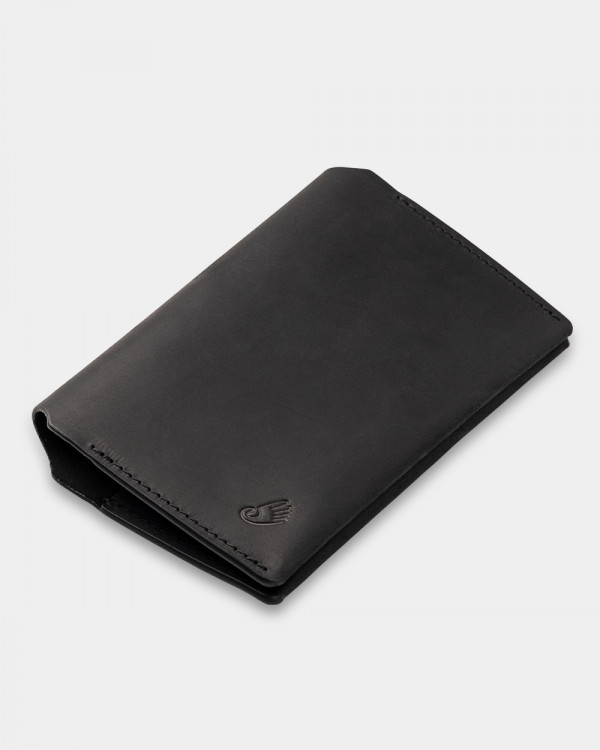 PASSPORT COVER SMART LEATHER, BLACK