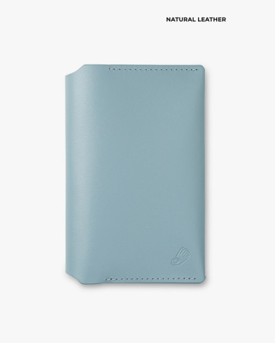 PASSPORT COVER "SMART" LEATHER, BLUE