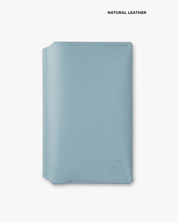 PASSPORT COVER SMART LEATHER, BLUE