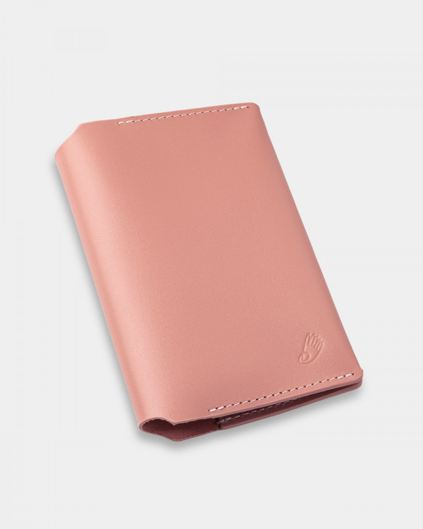 PASSPORT COVER SMART LEATHER, CORAL