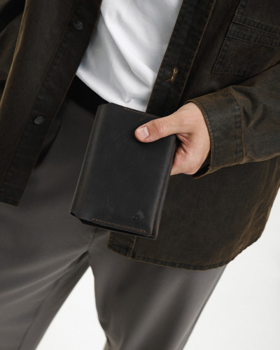 PASSPORT COVER "SMART" LEATHER, BROWN