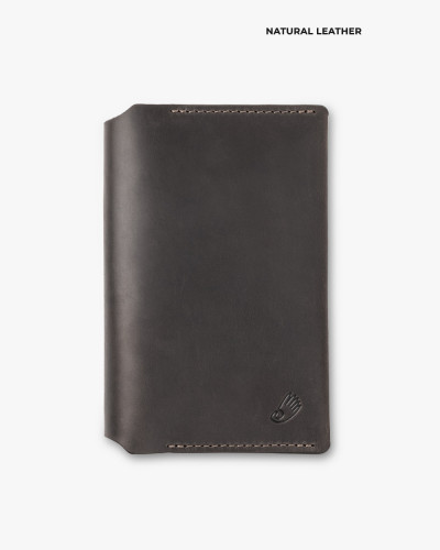 PASSPORT COVER "SMART" LEATHER, BROWN