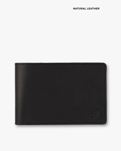 WALLET "TRAVEL HOLDER" LEATHER, BLACK