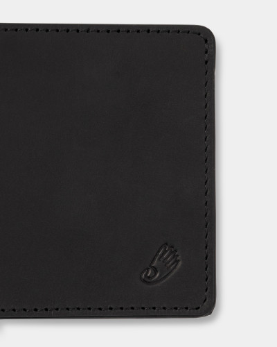 WALLET "TRAVEL HOLDER" LEATHER, BLACK