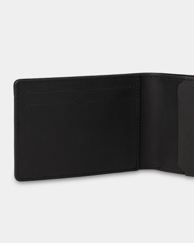 WALLET "TRAVEL HOLDER" LEATHER, BLACK