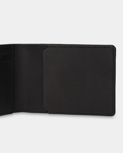 WALLET "TRAVEL HOLDER" LEATHER, BLACK