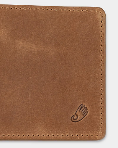WALLET "TRAVEL HOLDER" LEATHER, BROWN