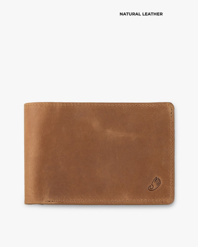 WALLET "TRAVEL HOLDER" LEATHER, BROWN