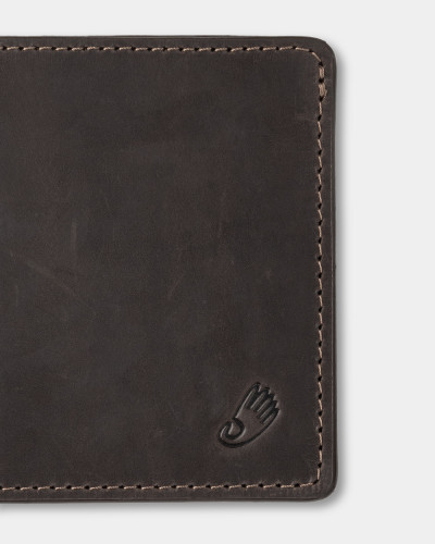 WALLET "TRAVEL HOLDER" LEATHER, DARK BROWN