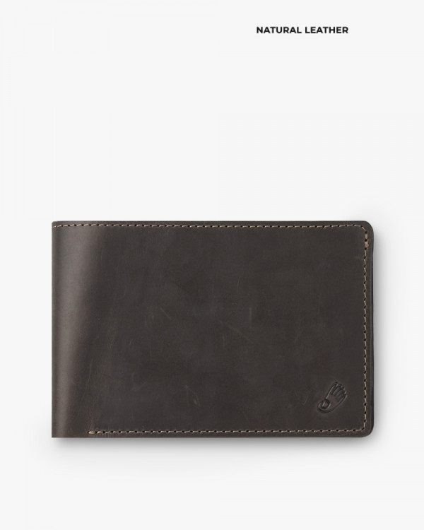 WALLET "TRAVEL HOLDER" LEATHER, DARK BROWN