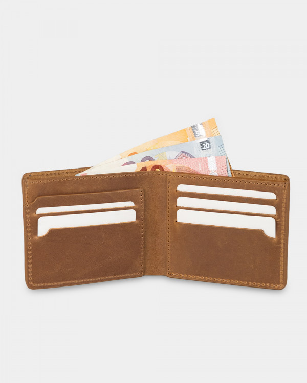 WALLET "CLASSIC" LEATHER, BROWN