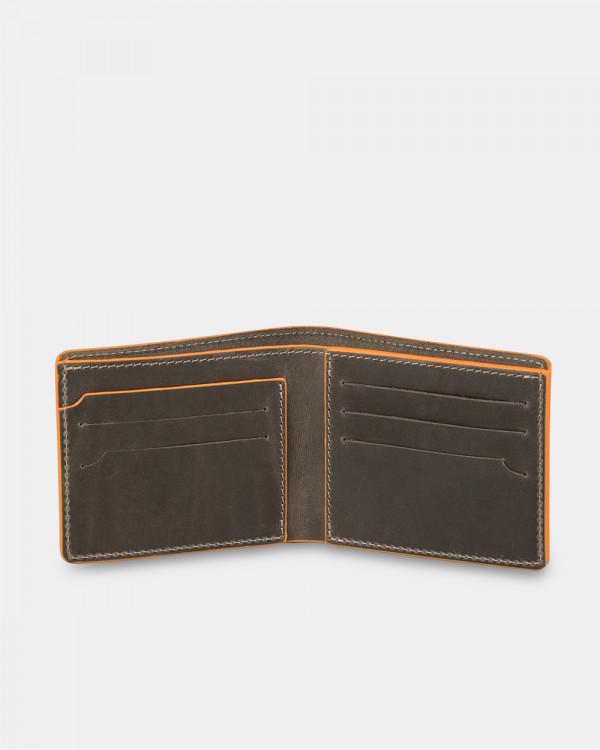 WALLET CLASSIC LEATHER, GREY
