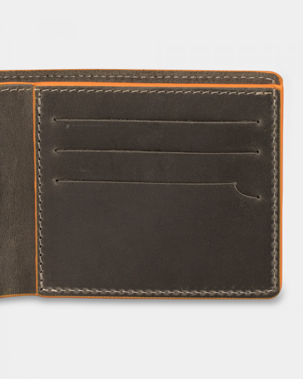 WALLET CLASSIC LEATHER, GREY