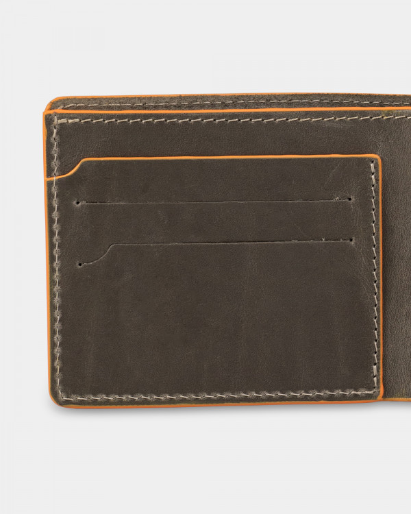 WALLET CLASSIC LEATHER, GREY