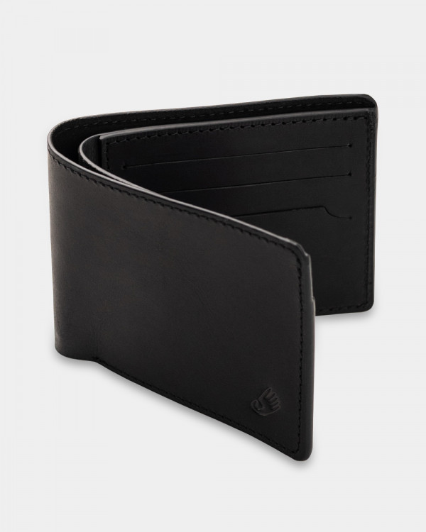 WALLET CLASSIC LEATHER, BLACK