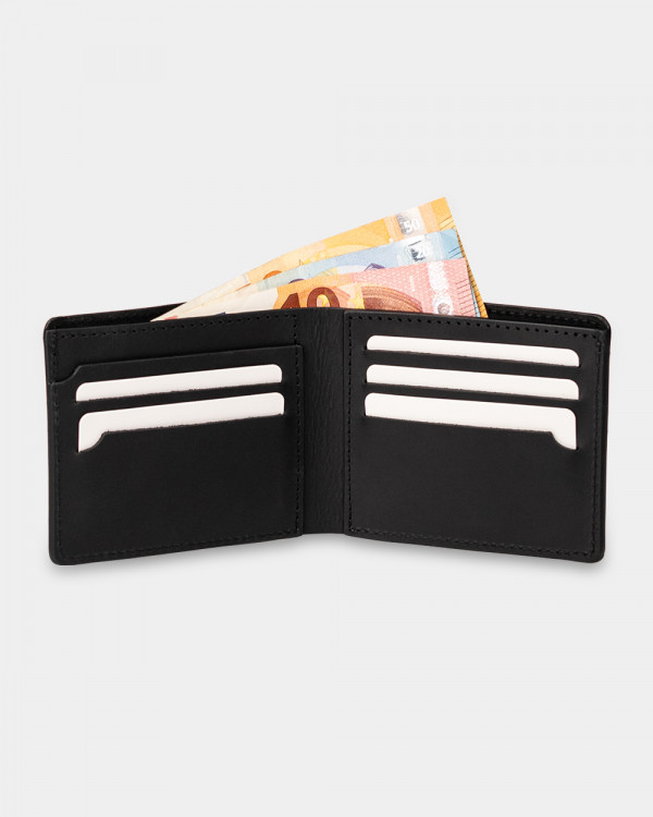 WALLET CLASSIC LEATHER, BLACK