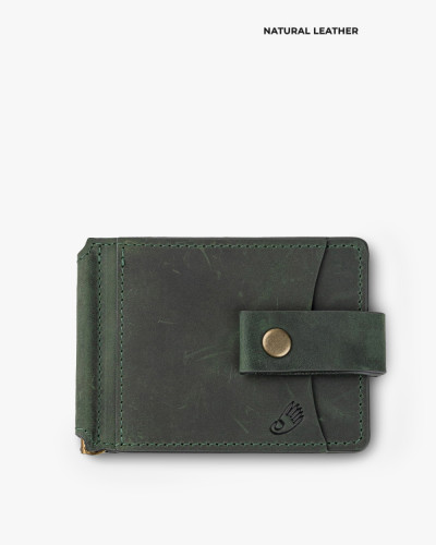 WALLET HOLDER LEATHER, EMERALD