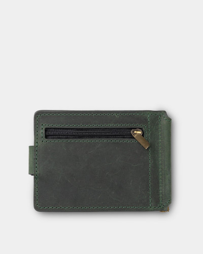 WALLET HOLDER LEATHER, EMERALD